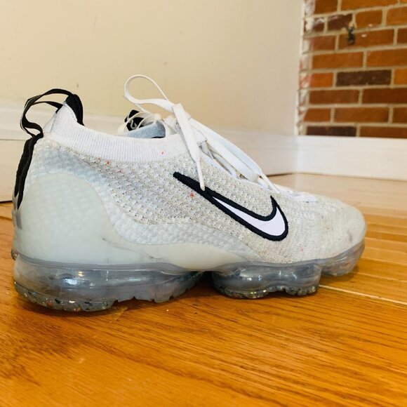 Nike Air Vapormax FK 2021 White and Black DH4084-100 Size 10.5 - Picture 4 of 15